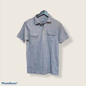Guess Grey Polo Shirt Sz Small